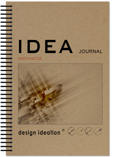 IDEA Journal Sketchbook. Spiral Bound. Journal Style. Multi-Media. (5.5