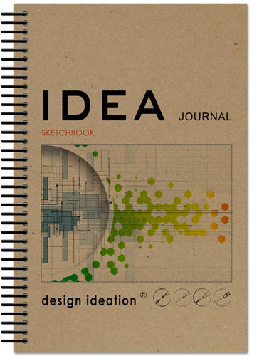 IDEA Journal Sketchbook. Spiral Bound. Journal Style. Multi-Media. (5.5