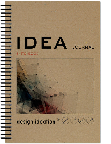 Idea Journal Lay Flat Sketchbook. Removable Sheet, Journal Style Sketchbook. Multi-Media. (5.5 x 8.5)