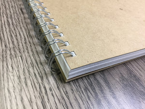 SIMPLE SKETCH Book. Wire Bound. Journal Style. Multi-Media.(8.5" x 11") LS50S