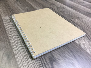 SIMPLE SKETCH Book. Wire Bound. Journal Style. Multi-Media.(8.5" x 11") LS50S