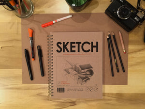 SKETCH Book. Wire Bound. Journal Style. Multi-Media. (8.5" x 11") LS50S