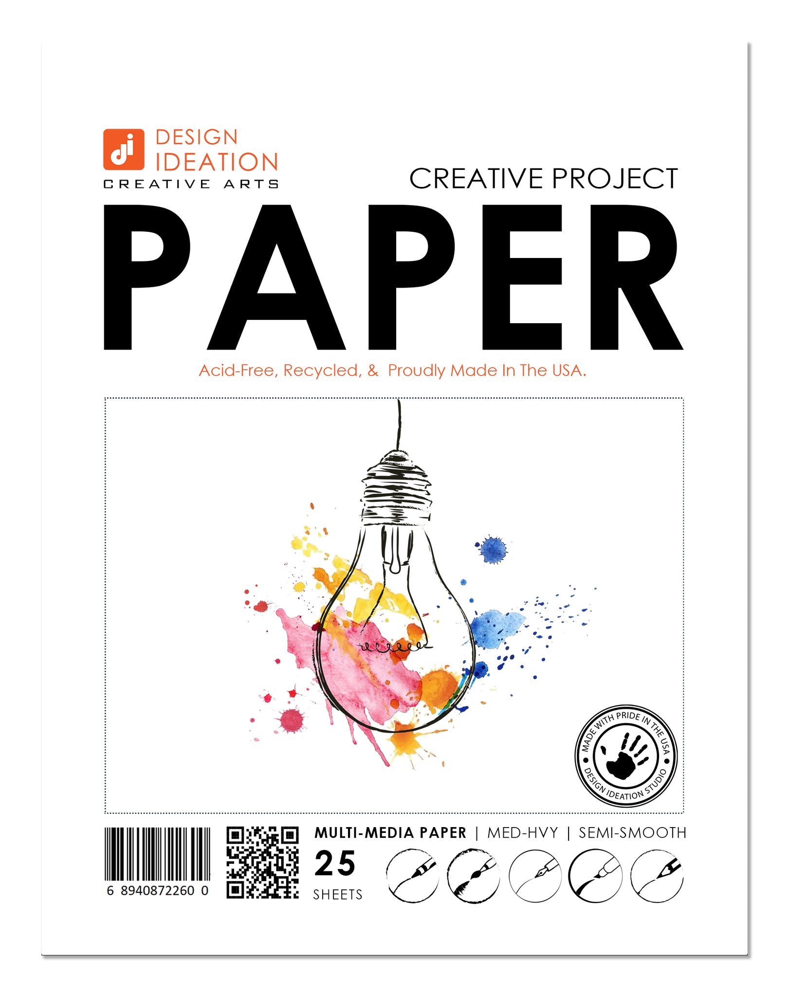 MARKER Paper : Multi-media paper. Loose Sheet Pack. (8.5 x 11) – Design  Ideation Studio