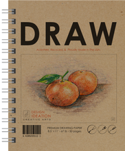 DRAW Book. Wire Bound. Journal Style. Multi-Media.  (8.5" x 11") LS25S