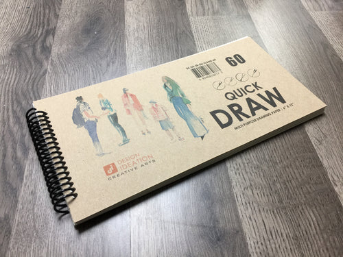 QUICK DRAW Drawing Book : Multi-media Paper Book. (6