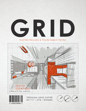 GREY Grid Paper : Multi-media grid paper. Loose Sheet Pack. (8.5" x 11")