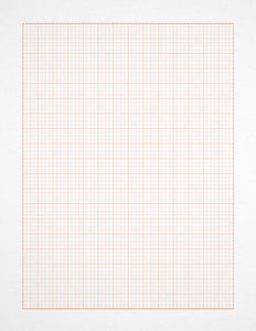 ORANGE Grid Paper : Multi-media grid paper. Loose Sheet Pack. (8.5" x 11")