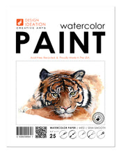 WATERCOLOR Paper : Multi-media paper sheets for pencil, ink, marker and watercolor paints. (8.5" x 11")