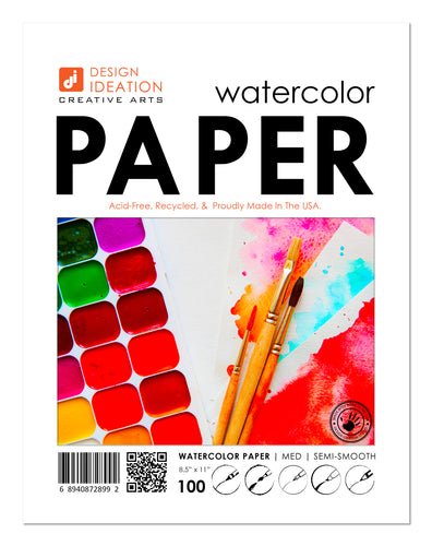 WATERCOLOR Paper : Multi-media paper. Loose Sheet Pack. (8.5