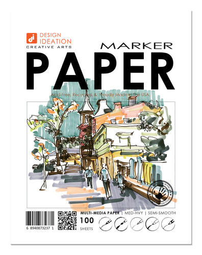 Design Ideation MARKER Paper : Multi-media. Loose Sheet Pack. (8.5