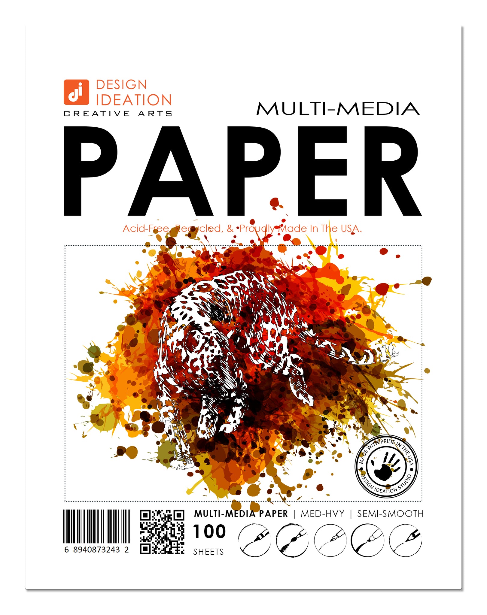 WATERCOLOR Paper : Multi-media paper. Loose Sheet Pack. (8.5 x 11) –  Design Ideation Studio