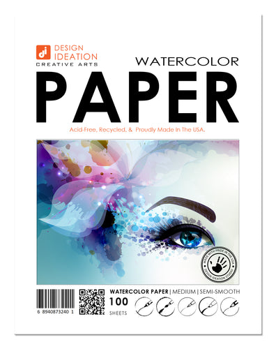 WATERCOLOR Paper : Multi-media paper. Loose Sheet Pack. (8.5