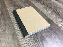 LAY FLAT sketchbook. Removable sheet, journal style SIMPLE SKETCH book. Multi-media.. (5.5" x 8.5")