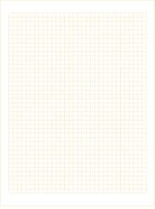 Grid Paper : 1/4" Box Grid. Multi-media grid paper for pencil, ink, marker and watercolor paints. (8.5" x 11")