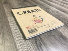 CREATE BOOK. Sketchbook. Spiral Bound. Pad Style. Multi-Media. (8.5" x 11")