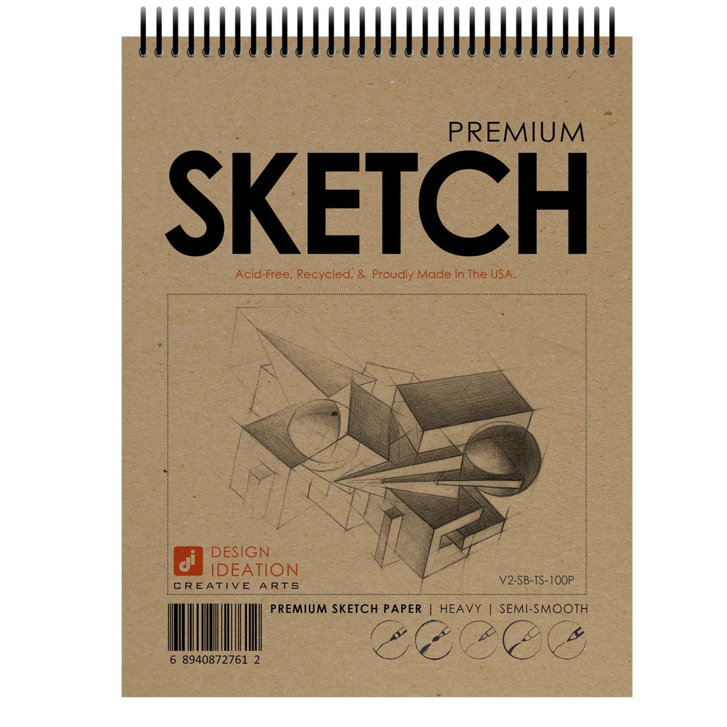 SKETCH BOOK. Sketchbook. Spiral Bound. Pad Style. Multi-Media. (8.5 x –  Design Ideation Studio