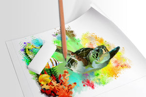 WATERCOLOR Pad: Heavyweight Paper Watercolor Pad Removable Sheet. Multi-Media.