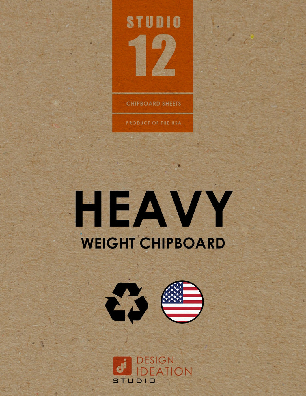 HEAVY Chipboard Sheets. Economy Pack. STUDIO 12 brand. (8.5