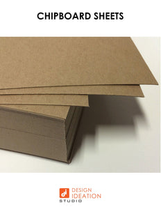 11" x 17" Chipboard. MEDIUM. Sheets for Model Building, Scrapbooking, Creative Projects and Protecting Valuable Photos and Documents.