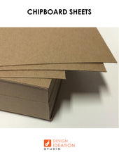 8.5" x 11" Chipboard. WHITE. Studio 12 Chipboard Sheets. Loose Sheet Pack.