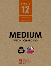 9" x 12" Chipboard. MEDIUM. Studio 12 Chipboard Sheets. Loose Sheet Pack.