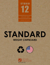 9" x 12" Chipboard. STANDARD. Studio 12 Chipboard Sheets. Loose Sheet Pack.