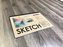 FLIP COVER Sketch Pad : Multi Media Paper WATERCOLOR Pad for Pencil, Ink, Marker, Charcoal and Watercolor Paints. (11" x 8.5")